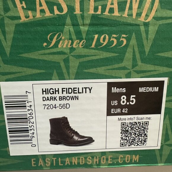Eastland Mens High Fidelity Boot Brown Size 8.5 M main image 5